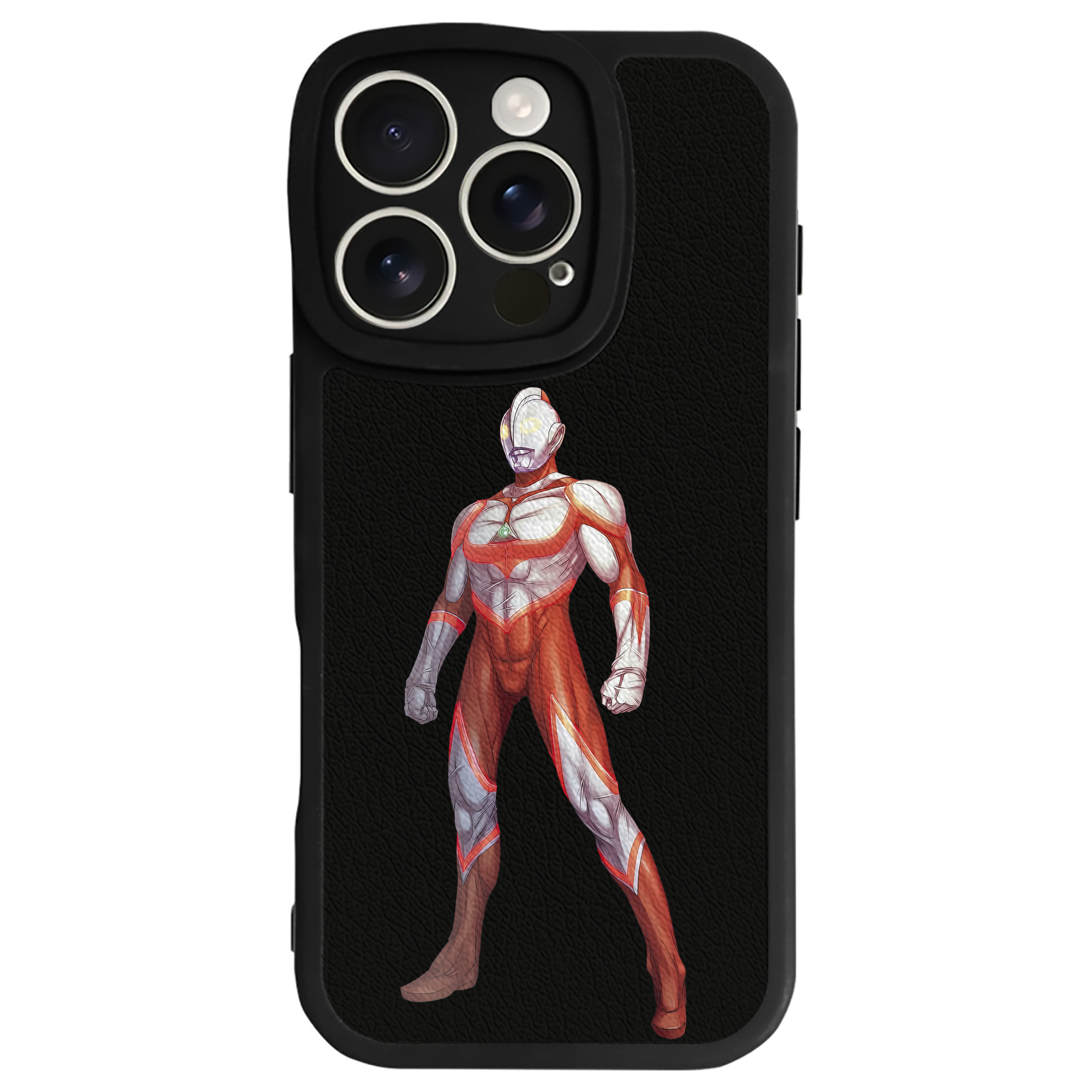（画像用） ウルトラマン Ultraman 【iPhone 16シリーズ対応】シリコンスマホケース（レザー調） 材質：シリコン